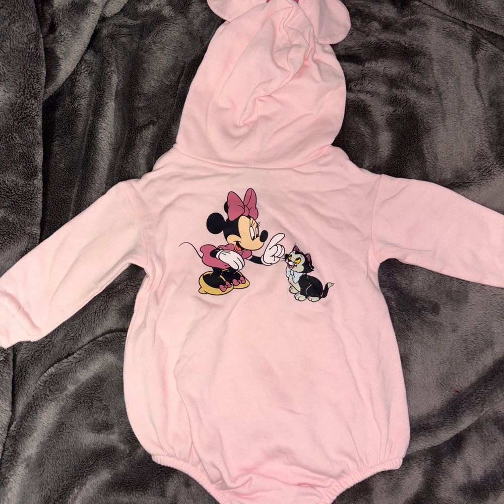 Disney Baby Pink Hooded One Piece